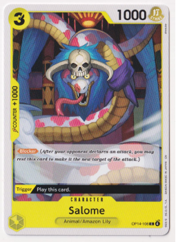Salome single card from One Piece Card Game