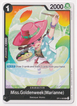 Miss.Goldenweek(Marianne) single card from One Piece Card Game