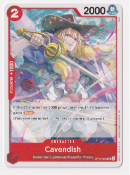 Cavendish single card from One Piece Card Game