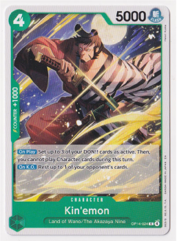 Kinâemon single card from One Piece Card Game