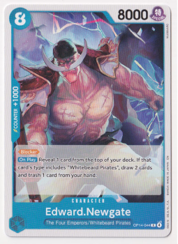 Edward.Newgate single card from One Piece Card Game