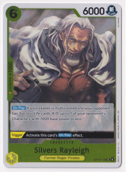 Silvers Rayleigh single card from One Piece Card Game