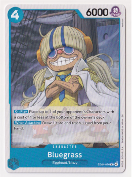 Bluegrass single card from One Piece Card Game