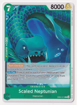 Scaled Neptunian single card from One Piece Card Game