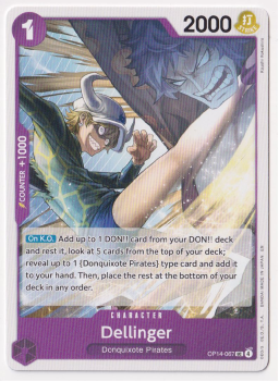 Dellinger single card from One Piece Card Game