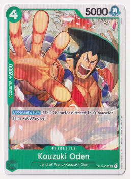 Kouzuki Oden single card from One Piece Card Game