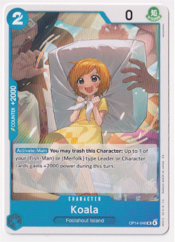 Koala single card from One Piece Card Game