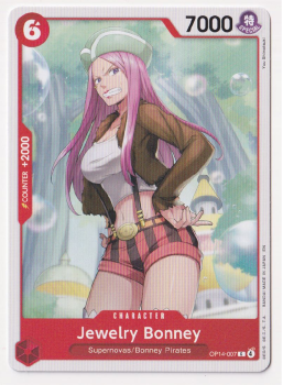 Jewelry Bonney single card from One Piece Card Game