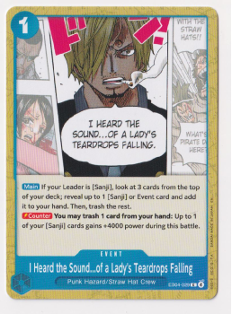 I Heard the Sound...of a Ladyâs Teardrops Falling single card from One Piece Card Game