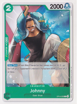Johnny single card from One Piece Card Game