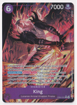 King (ALTERNATE ART) single card from One Piece Card Game