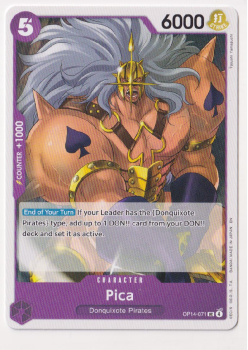 Pica single card from One Piece Card Game