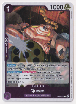 Queen single card from One Piece Card Game