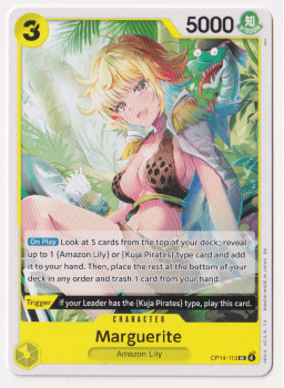 Marguerite single card from One Piece Card Game