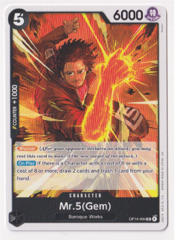Mr.5(Gem) single card from One Piece Card Game