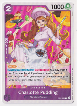 Charlotte Pudding single card from One Piece Card Game