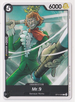 Mr.9 single card from One Piece Card Game