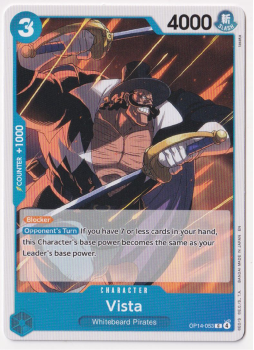Vista single card from One Piece Card Game