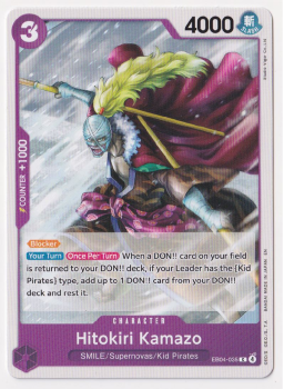 Hitokiri Kamazo single card from One Piece Card Game