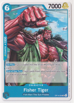 Fisher Tiger single card from One Piece Card Game