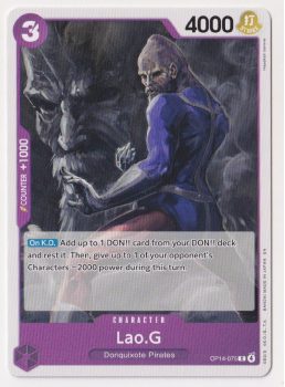 Lao.G single card from One Piece Card Game