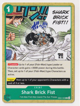 Shark Brick Fist single card from One Piece Card Game