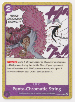 Penta-Chromatic Sting single card from One Piece Card Game