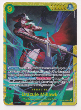 Dracule Mihawk single card from One Piece Card Game