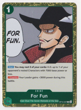For Fun single card from One Piece Card Game