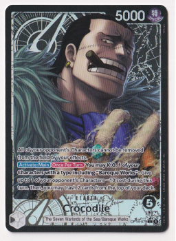 Crocodile (ALTERNATE ART) single card from One Piece Card Game