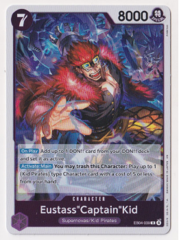 EustassâCaptainâKid single card from One Piece Card Game