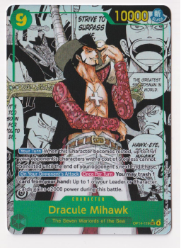 Dracule Mihawk (MANGA) single card from One Piece Card Game