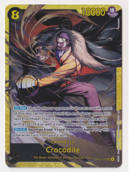 Crocodile single card from One Piece Card Game