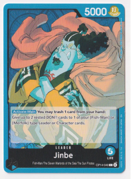 Jinbe single card from One Piece Card Game