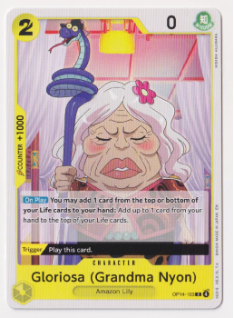 Gloriosa single card from One Piece Card Game