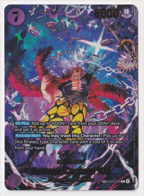 Eustassâ€ Captainâ€ Kid (SP ALT ART) : EB04-039 THE AZURE SEA'S