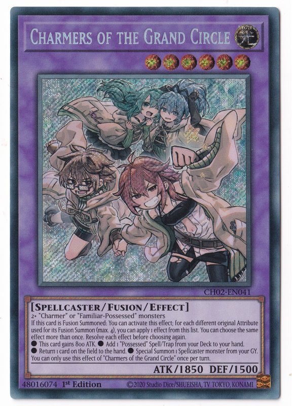 Charmers of the Grand Circle (Secret Rare) : CH02-EN041 - Yu-Gi-Oh! Single Card Charmers of the Grand Circle (Secret Rare) : CH02-EN041 - Yu-Gi-Oh! Single Card