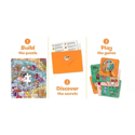 Puzzlide 1 - A Day in the Theme Park, with Animals, Zombies and Clowns (1000 Pieces) - Image 3
