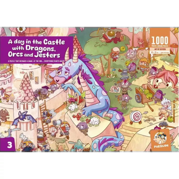 Puzzlide 3 - A Day in the Castle, with Dragons, Orcs and Jesters (1000 Pieces)