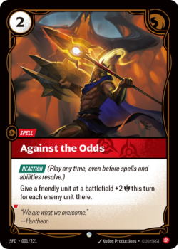 Against the Odds (FOIL) single card from Riftbound : League of Legends Card Game