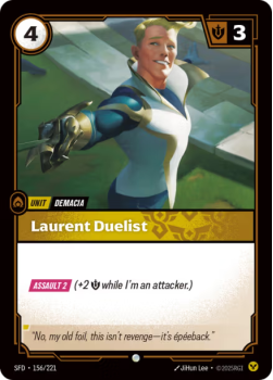 Laurent Duelist (FOIL) single card from Riftbound : League of Legends Card Game