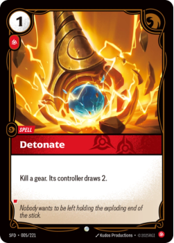 Detonate (FOIL) single card from Riftbound : League of Legends Card Game