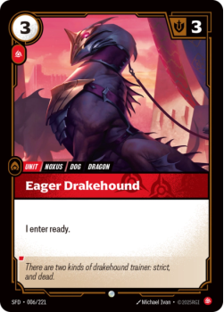 Eager Drakehound (FOIL) single card from Riftbound : League of Legends Card Game