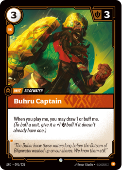 Buhru Captain (FOIL) single card from Riftbound : League of Legends Card Game