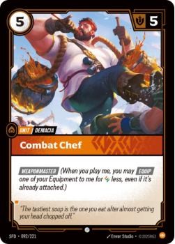 Combat Chef (FOIL) single card from Riftbound : League of Legends Card Game