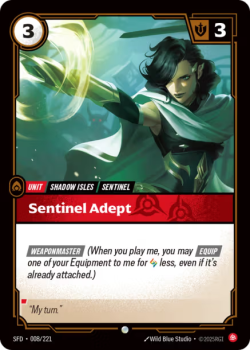 Sentinel Adept (FOIL) single card from Riftbound : League of Legends Card Game
