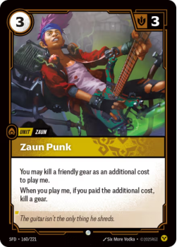 Zaun Punk (FOIL) single card from Riftbound : League of Legends Card Game