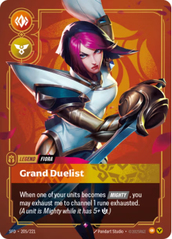 Grand Duelist single card from Riftbound : League of Legends Card Game
