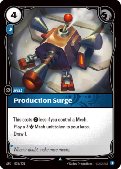 Production Surge single card from Riftbound : League of Legends Card Game