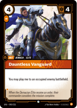 Dauntless Vanguard (FOIL) single card from Riftbound : League of Legends Card Game